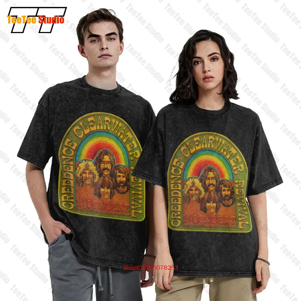 Ccr Creedence Clearwater Revival In Concert Poster Vintage Oversized T-Shirt 2WIG