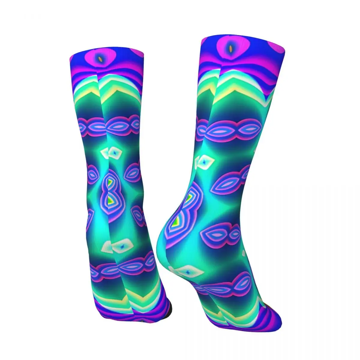 Bent Psychedelic Art Colorful Vivid Sock Hip Hop Harajuku ALF The Animated Series Happy Quality Pattern Printed Boys Crew Sock