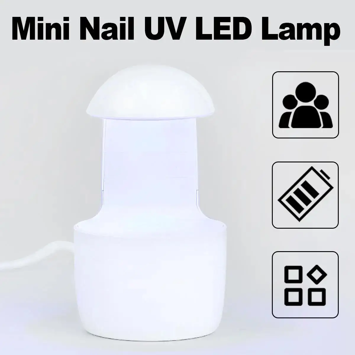 

Mini Q-shaped Nail Lamp Led Custom Professional Uv Usb Infrared Sensor With-handle Gel Portable Manicure Dry Phototherapy Curing