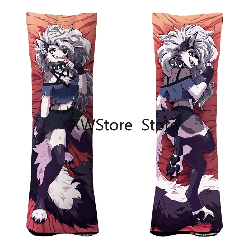 

Dakimakura Anime (helluva Boss) Furry Double Sided Print Life-size Body Pillow Cover