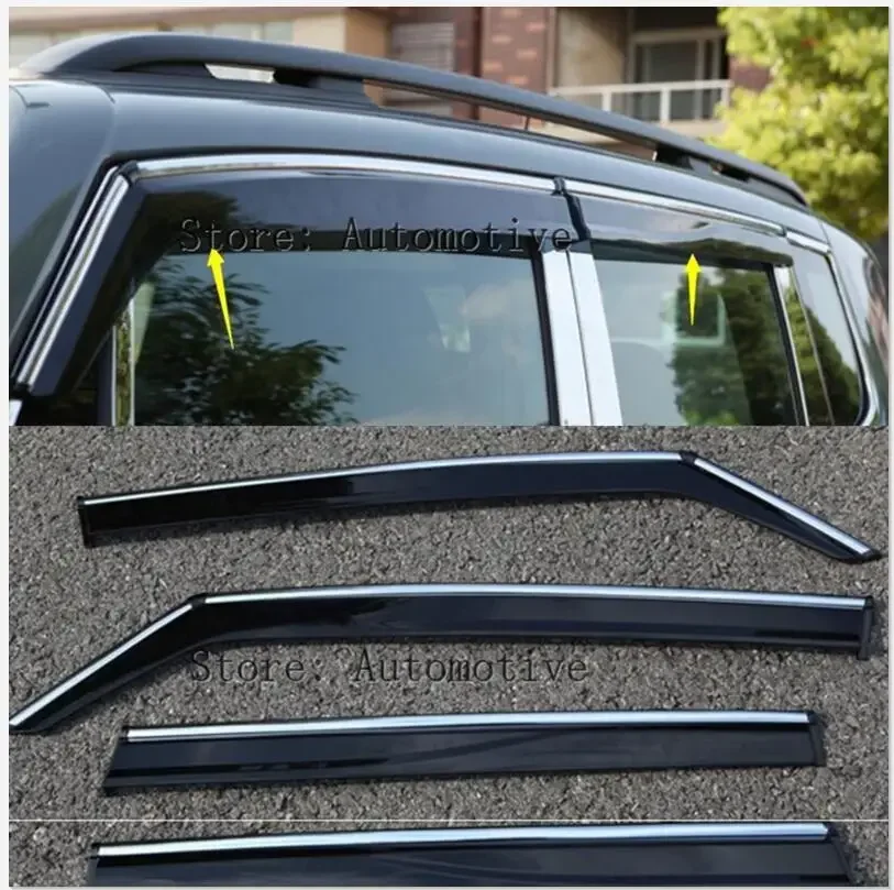 Accessories For Jeep Renegade 2015 2016 2017 Window Visors Awnings Wind Rain Deflector 4 Pcs / Set