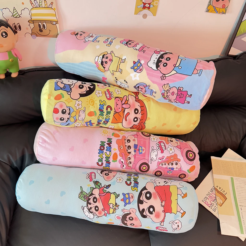 

Crayon Shin Chan Long Plushies Cartoon Stuffed Anime Japanese Style Printed Pillow Sofa Bed Back Cushion Home Decor Gifts