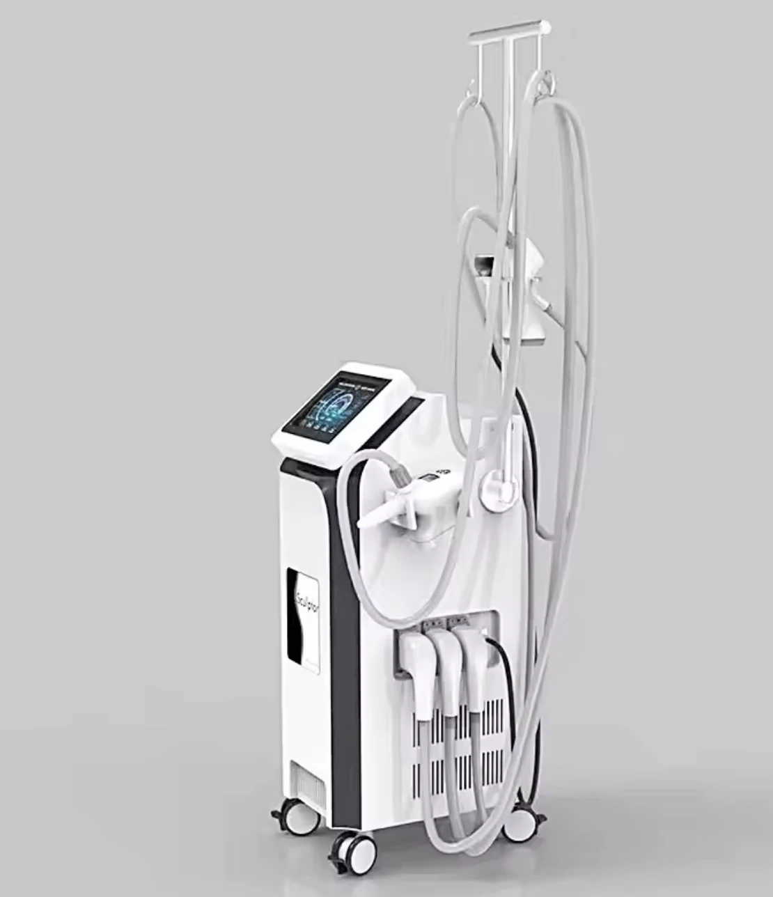 Vacuum Roller RF Skin Tightening Wrinkle Removal Cellulite Massager Body Slimming Machine with Handles