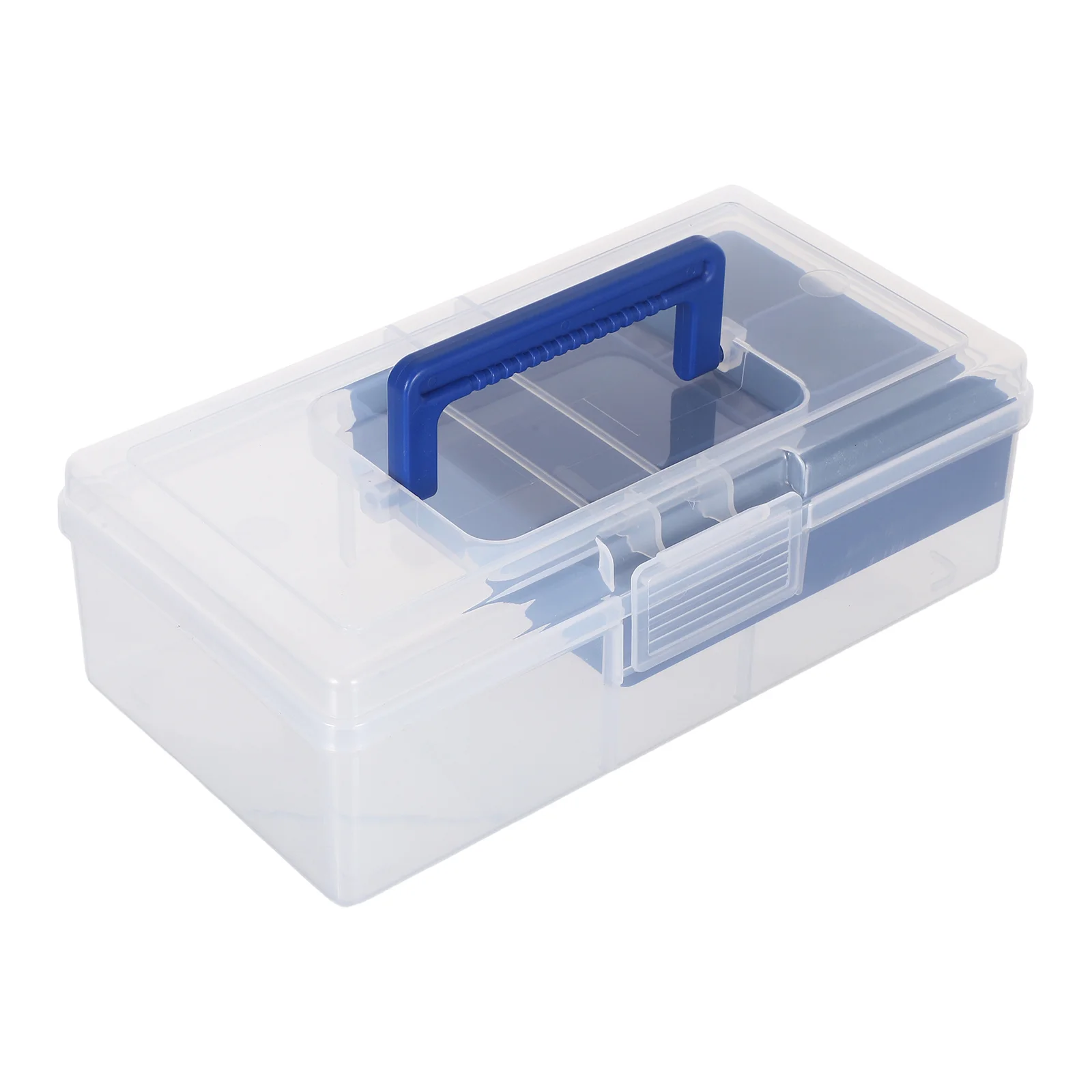 

Transparent Plastic Craft Storage Box Dividers Sewing Supplies Organizer Container Stationery Art Embroidery Hand Sewing Tools