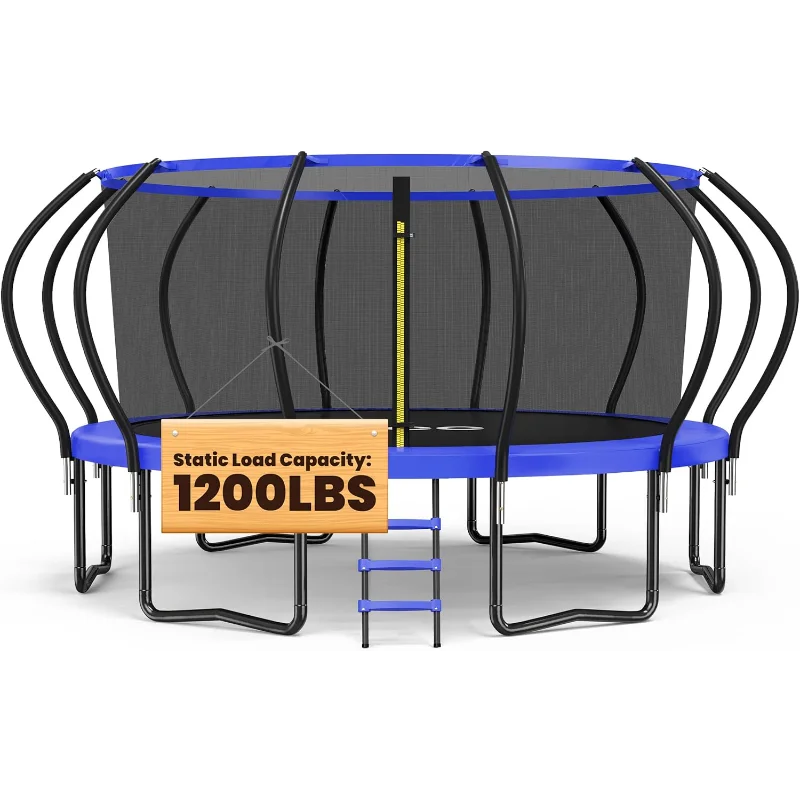 

ORCC 1200LBS Weight Capacity Trampoline 16 15 14 12 10 8FT Outdoor Yard Trampolines for Kids Adults Outdoor Yard Trampolines