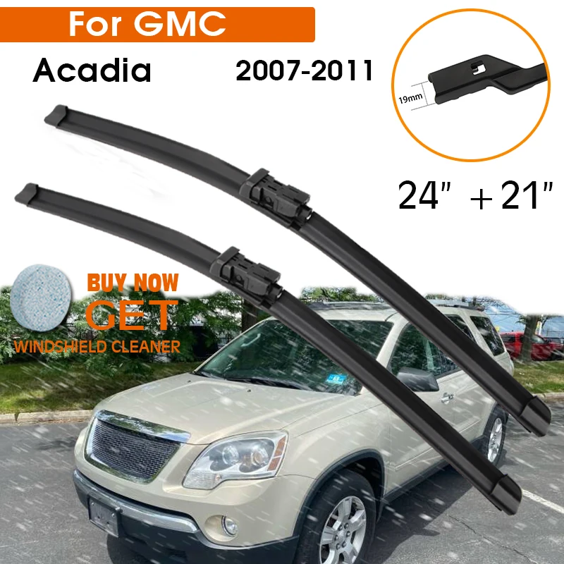 

Car Wiper Blade For GMC Acadia 2007-2011 Windshield Rubber Silicon Refill Front Window Wiper 24"+21" LHD RHD Auto Accessories