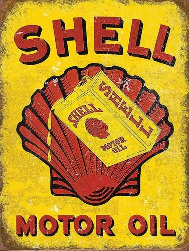 Motor Oil Metallschild im Vintage-Stil, für Männerhöhle, Schuppen, Heimdekoration, Plakette