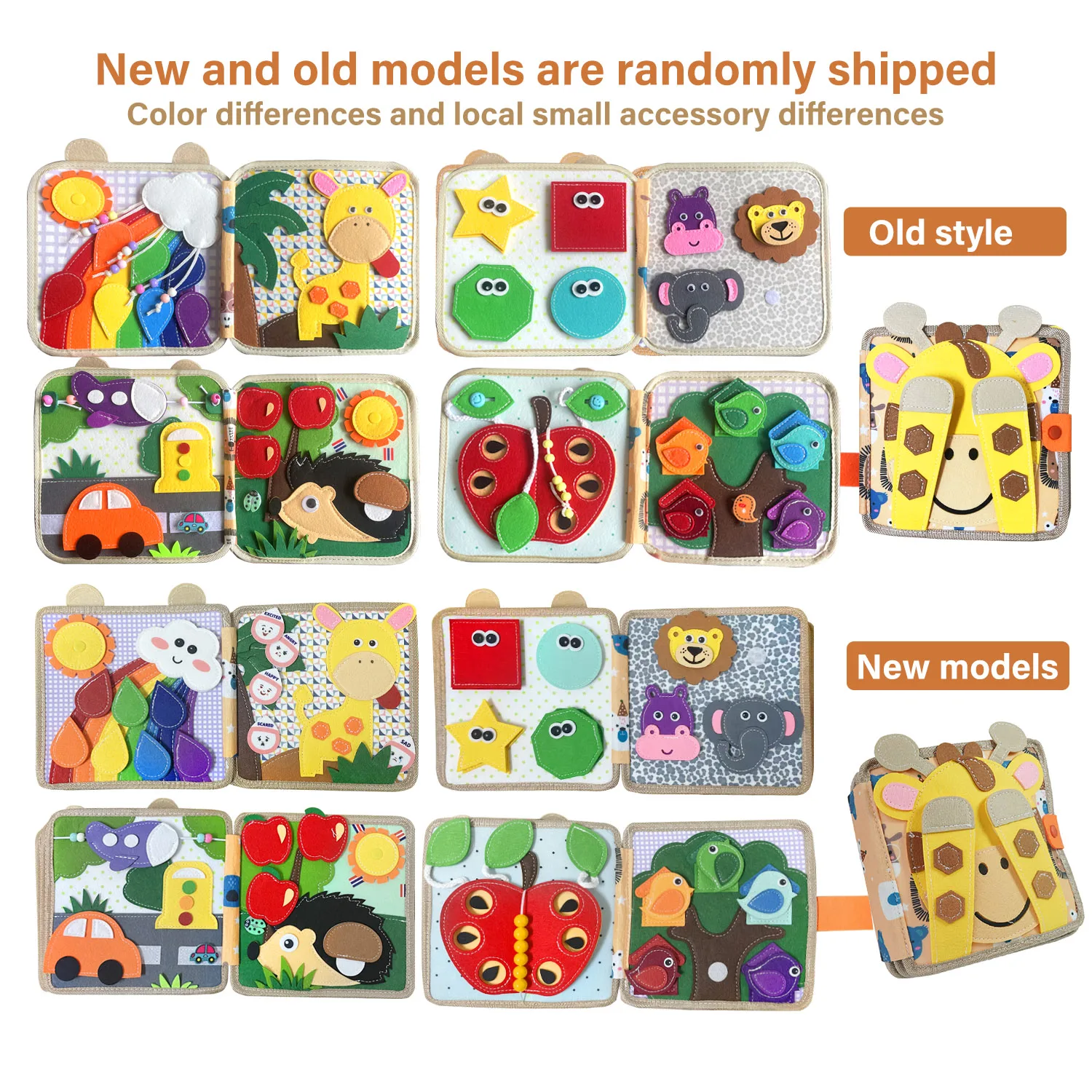 Libri 3D per bambini, libri di fiabe di cervo, giocattoli da tavolo impegnati, strumenti per il riconoscimento dei colori degli animali, regali di compleanno per ragazzi e ragazze