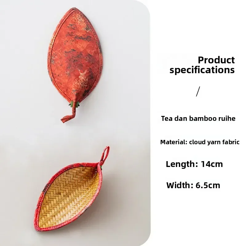 Hand Woven Bamboo Tea Scoop, Tea Pick Tea Shovel, Retro Tea Holder for Dry Tea Leaf Display, Tea Funnel Tea Strainer - view 6