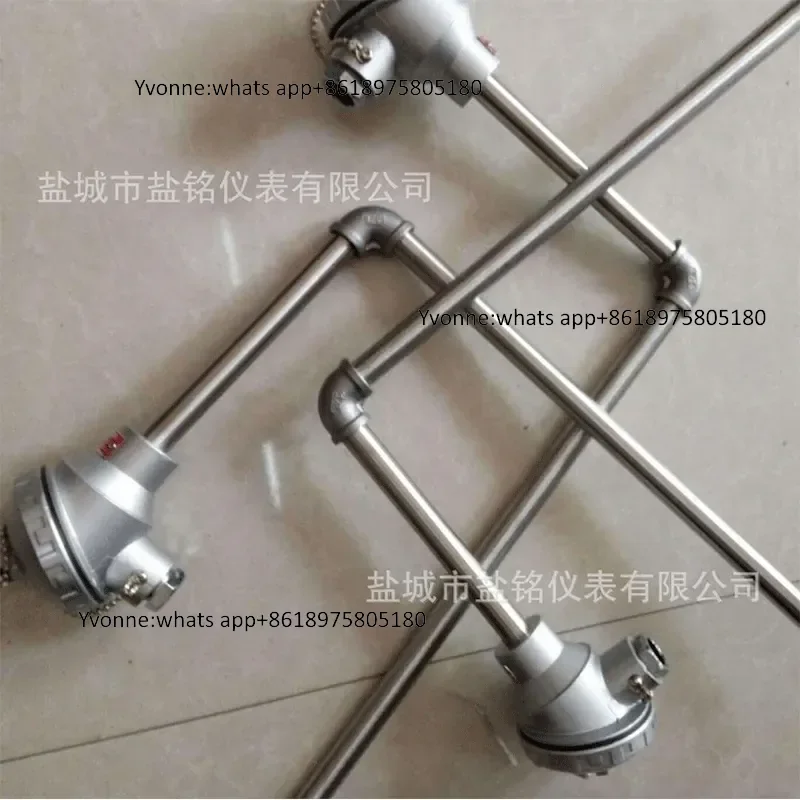 Manufacturer supply die casting machine aluminum melting furnace right angle L type thermocouple WRN-530 temperature