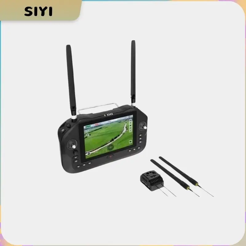 SIYI ใหม่ UniRC 7/7 Pro Dual ความถี่มือถือ Ground Station 7 นิ้ว 1080P 40KM Smart Controller สําหรับ UAV UGV USV หุ่นยนต์