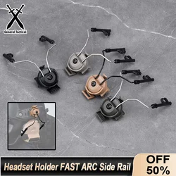 WADSN Comtac Tactical Headset Holder FAST Helmet ARC Side Rail supporti per cuffie staffa per la testa accessori per la caccia all'aperto