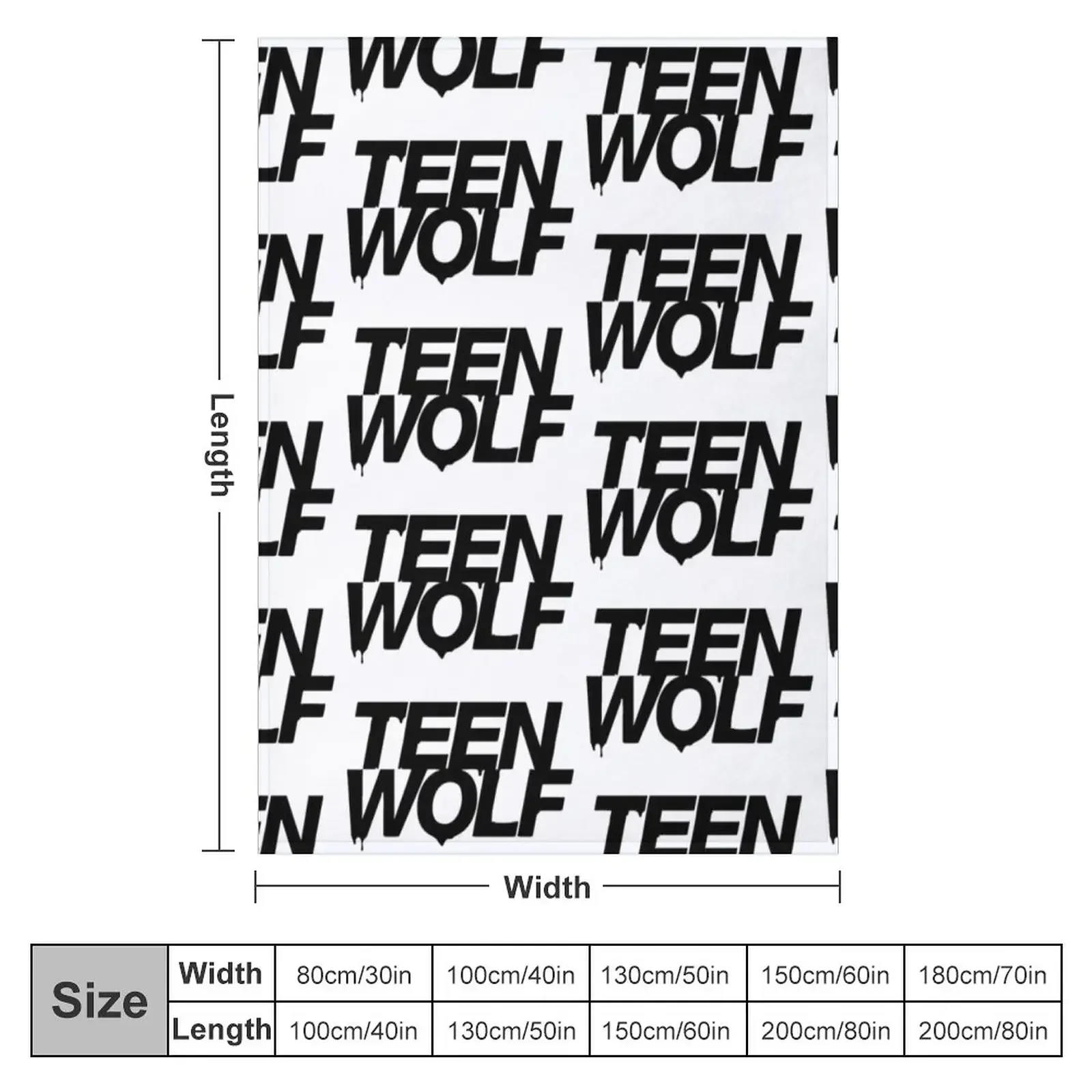 Teen wolf Throw Blanket Sofa Quilt Stuffeds Picnic Blankets