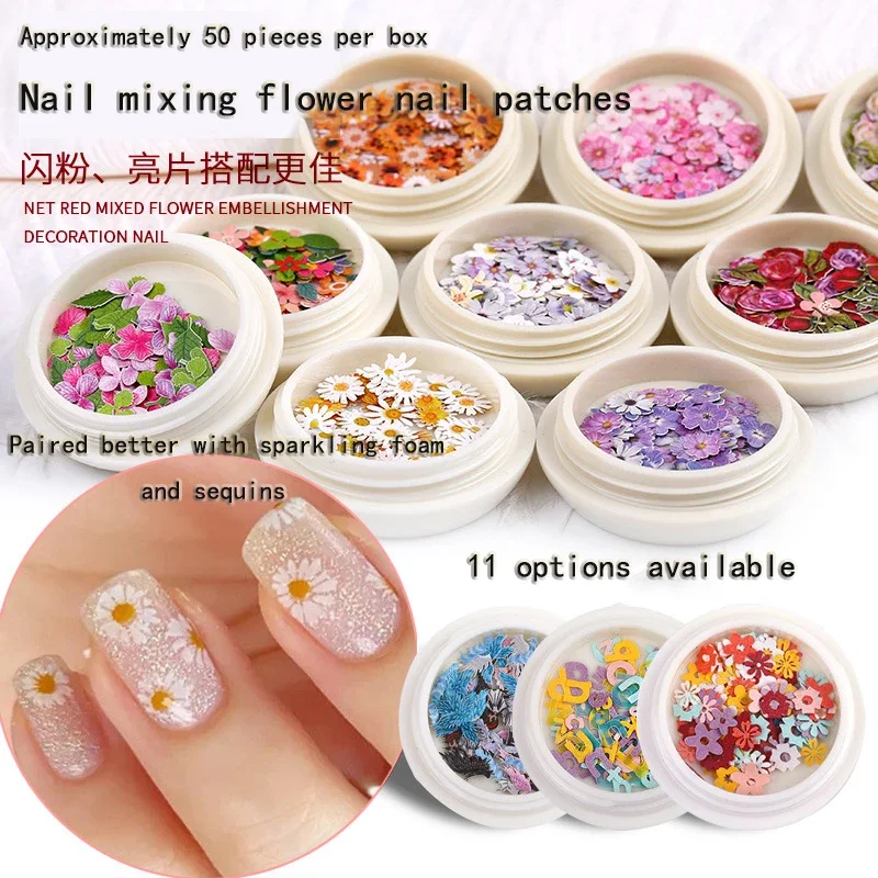 

New best-selling nail stickers, nail sawdust, DIY simulation flowers, multi-purpose facial nail sticker accessories