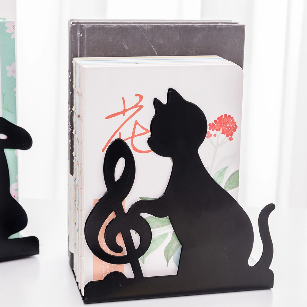 

2 Pcs Bookshelf Stand Organizer Holder Bookend Accessory Bookends Modeling Office Library Greenhouse Accesories Metal