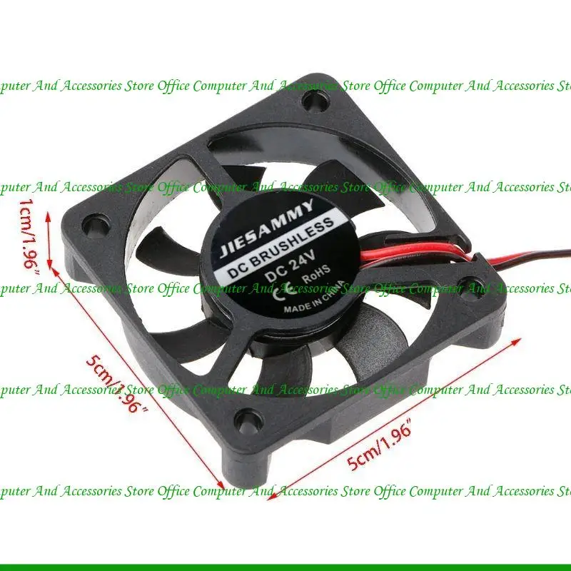 U55C Mini 50mmx50mmx10mm per ventola raffreddamento a 7 pale senza spazzole senza spazzole.
