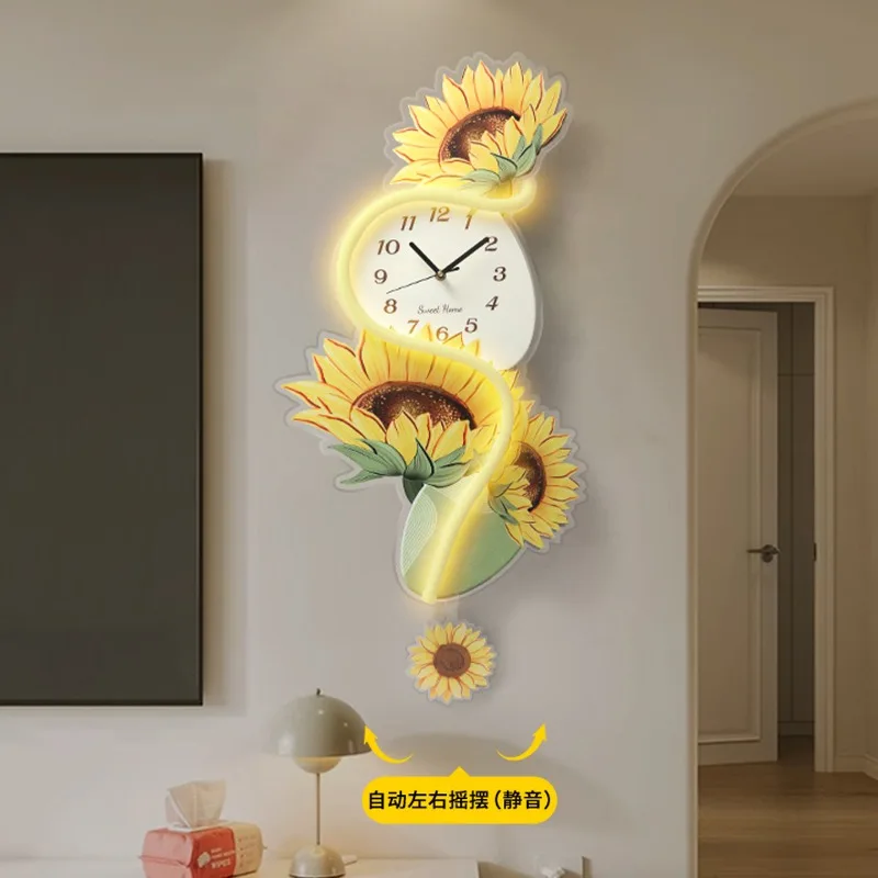 Modern Aesthetic Wall Clocks Large Led Xenomorph Creative Wall Clocks Cute Living Room Orologio Da Parete Ornaments Home Decor