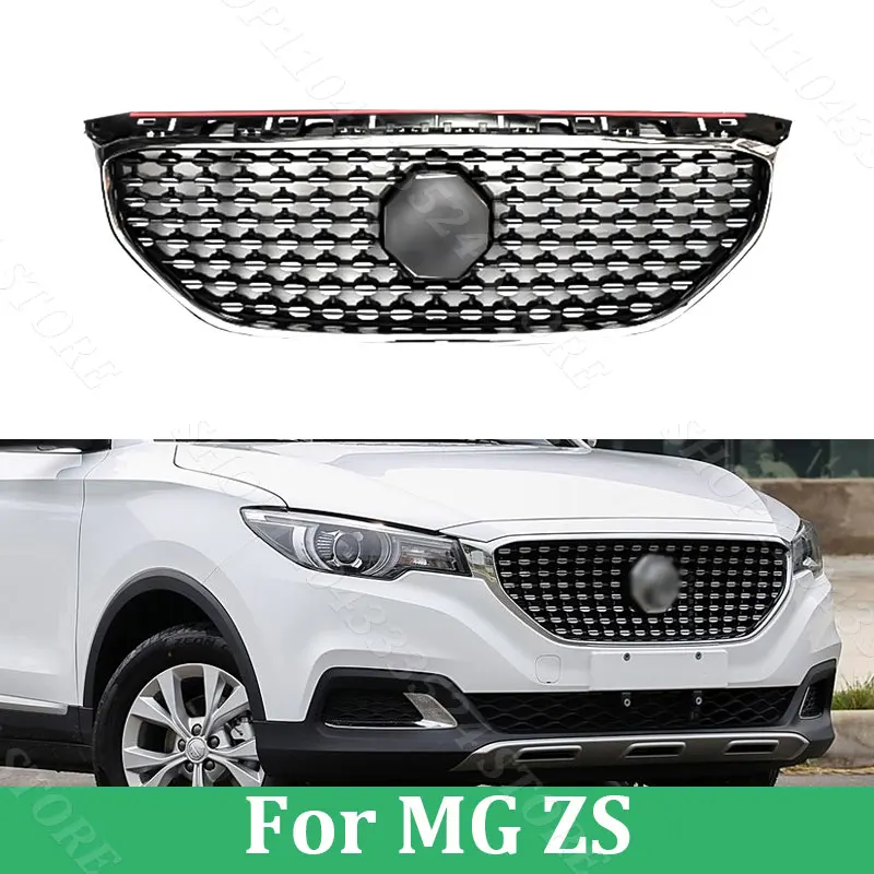 

Front Bumper Grille Mask Radiator Grille For MG ZS 2017 2018 2019 2020 Central Front Bumper Grille