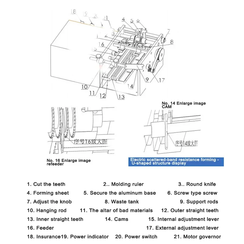 Resistor Forming Machine Scattered Knitting Dual-Purpose Electric Resistance Molding Equipment F/U/ One Font Type Diode Molding