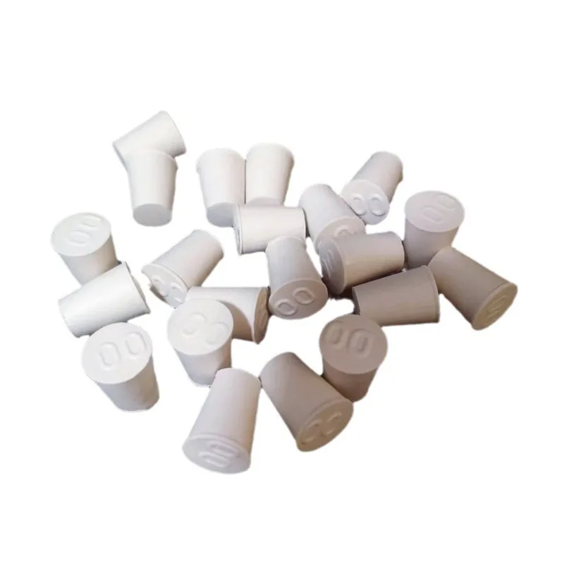 Rubber Test Tube Flask Stopper Water Plug Fish Tank Accessories Laboratory White Rubber Stopper