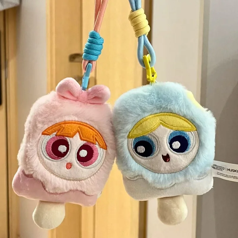 

New Arrival Plush Hanging Ornament The Powerpuff Girls Ice Cream Doll Toy Gift For Girls Stuffed Animal Soft Fabric Toys