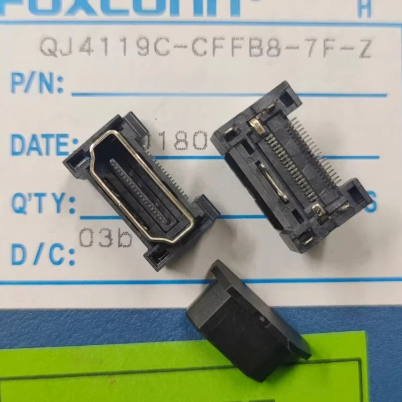 

10PCS/LOT QJ4119C-CFFB8-7F-Z HDMI Interface Socket Vertical Patch 19P Connector