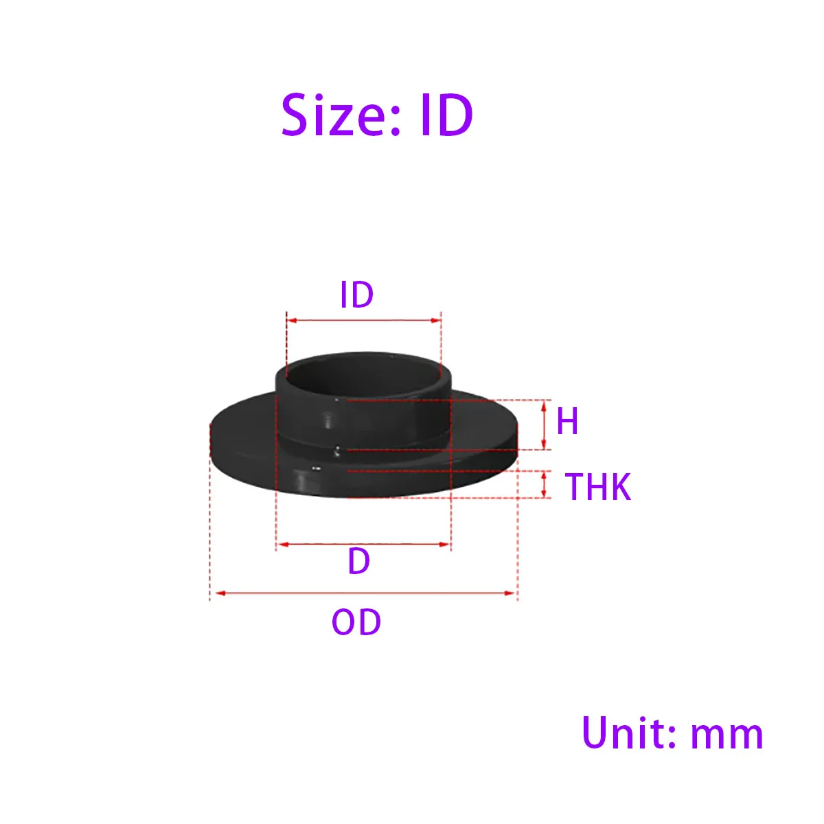 Black and White T-shaped Nylon Washer, Plastic Step Washer, Concave Convex Screw Liner, Insulation Washer M2 M3 M4 M5 M6~M16