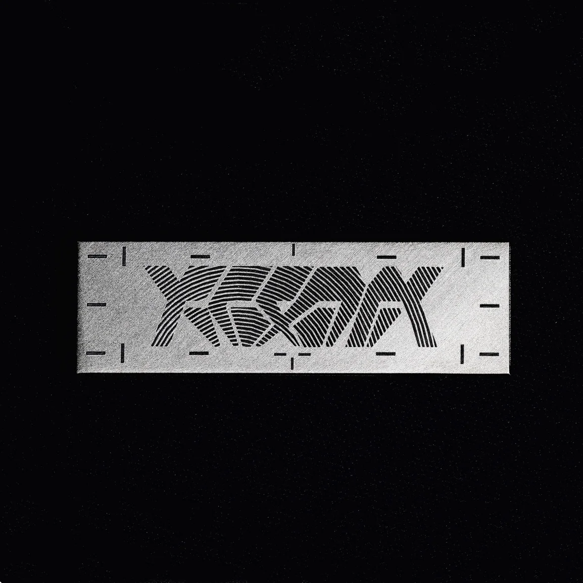 X-ACRNM Patch Titanium Alloy Tactical Badge 1 Inch Mini Square Long Strips for Clothing Bag Vest Decoration