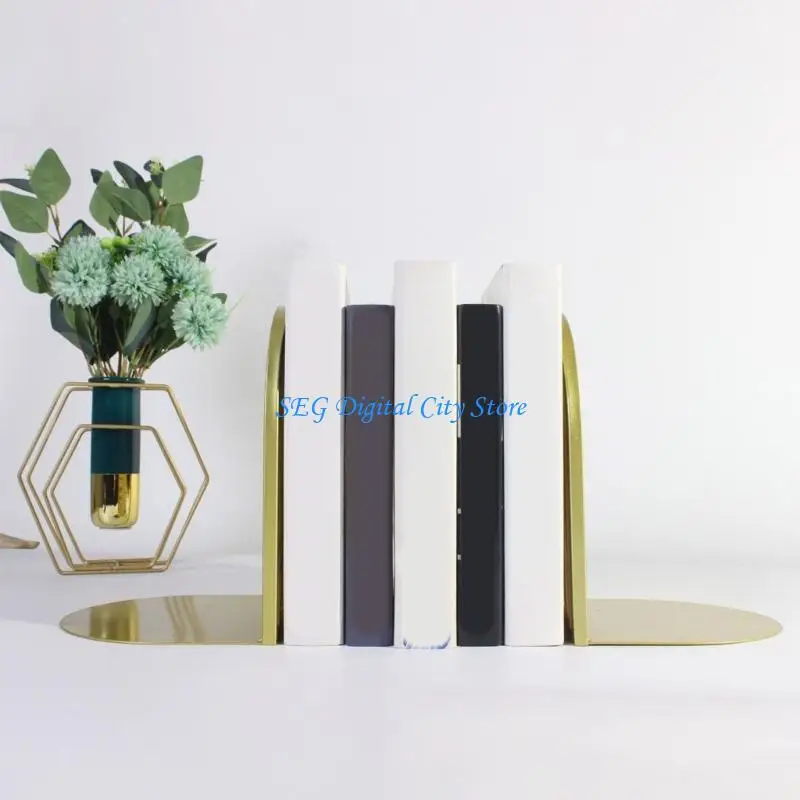 U75B Arch Rattan Bookends Book Stoppers Book Holders Decorative Bookends for Office