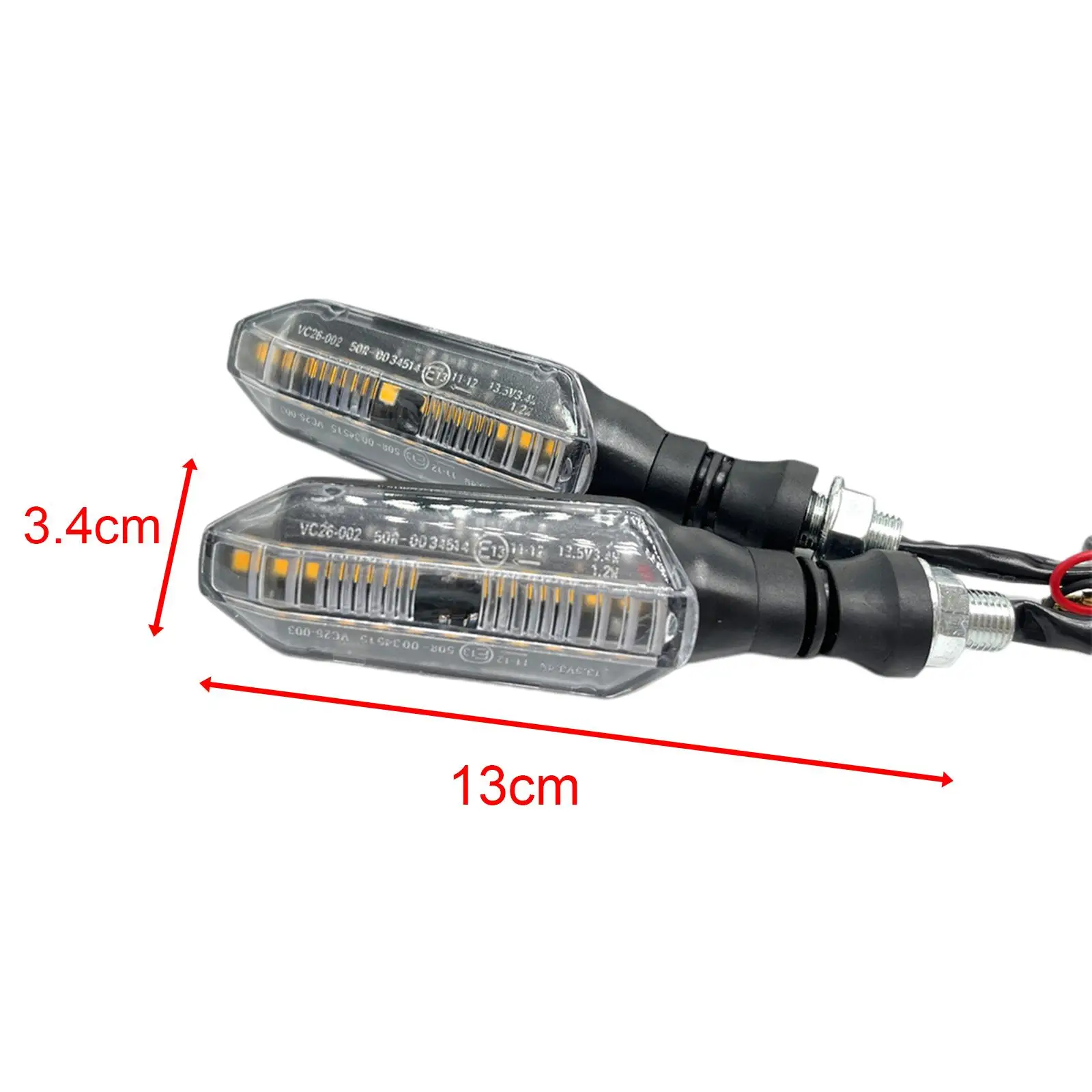 

Motorcycle Turn Signals Lights 12V LED Water Flow Arrow Blinker Lamp ABS High Performance Universal for Honda