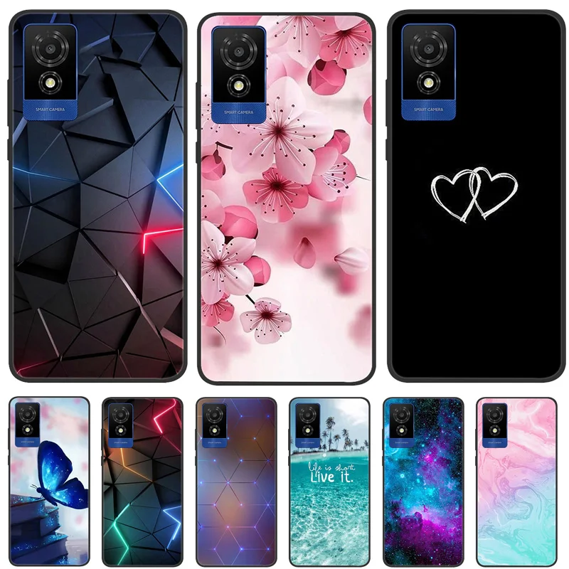 Funda para TCL 501 funda TCL501Cool funda protectora de silicona para TCL 501 T433D 2024 Protector de parachoques Fundas Coque a prueba de golpes