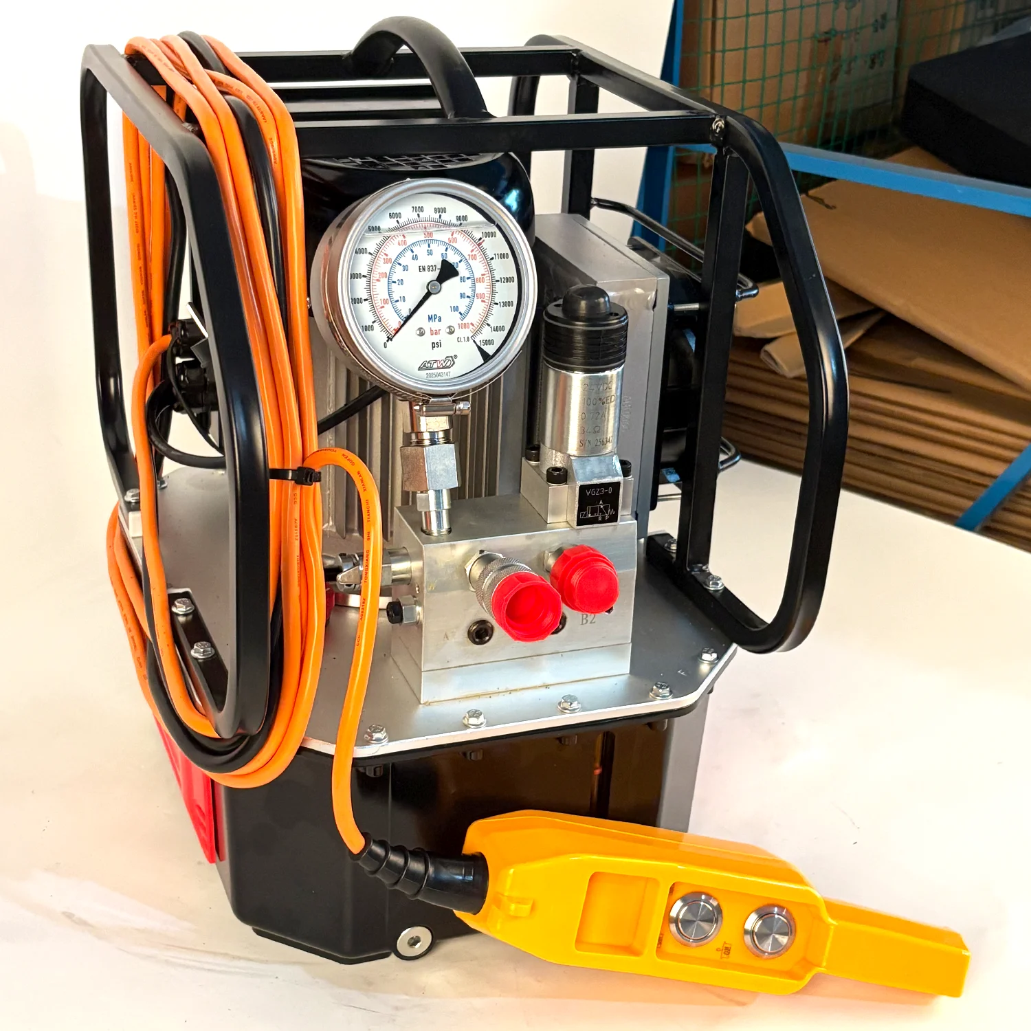 KLW-3000, 3-Stage Electric Power Hydraulic Torque Wrench Pump