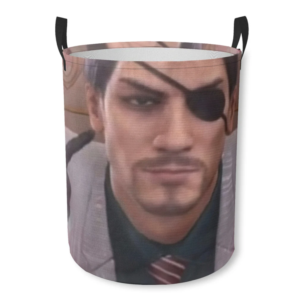 

MajiLove - Goro Majima Yakuza Dirty Laundry Basket Clothes Organizer Foldable Storage Bucket Bathroom Waterproof