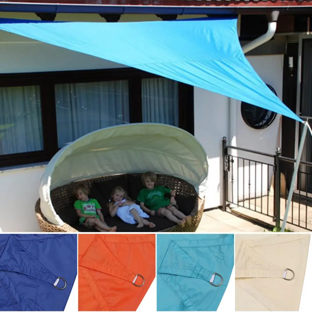 

Sun Shade Sail Multi-sizes Triangle Waterproof UV-Proof Polyester Oxford Cloth Garden Patio Sand UV Block Canopy Awning Outdoor