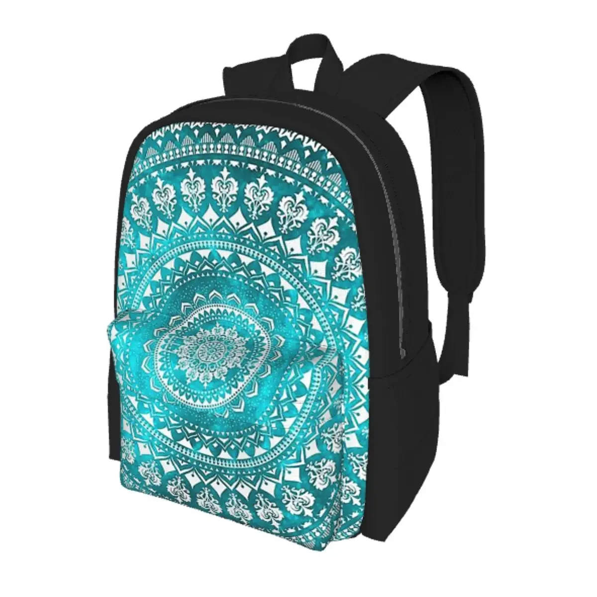 

Mandala Turquoise Student Backpack School Bag Hiking Travel Daypack for Boys Girls Bookbag Shoulder Bags