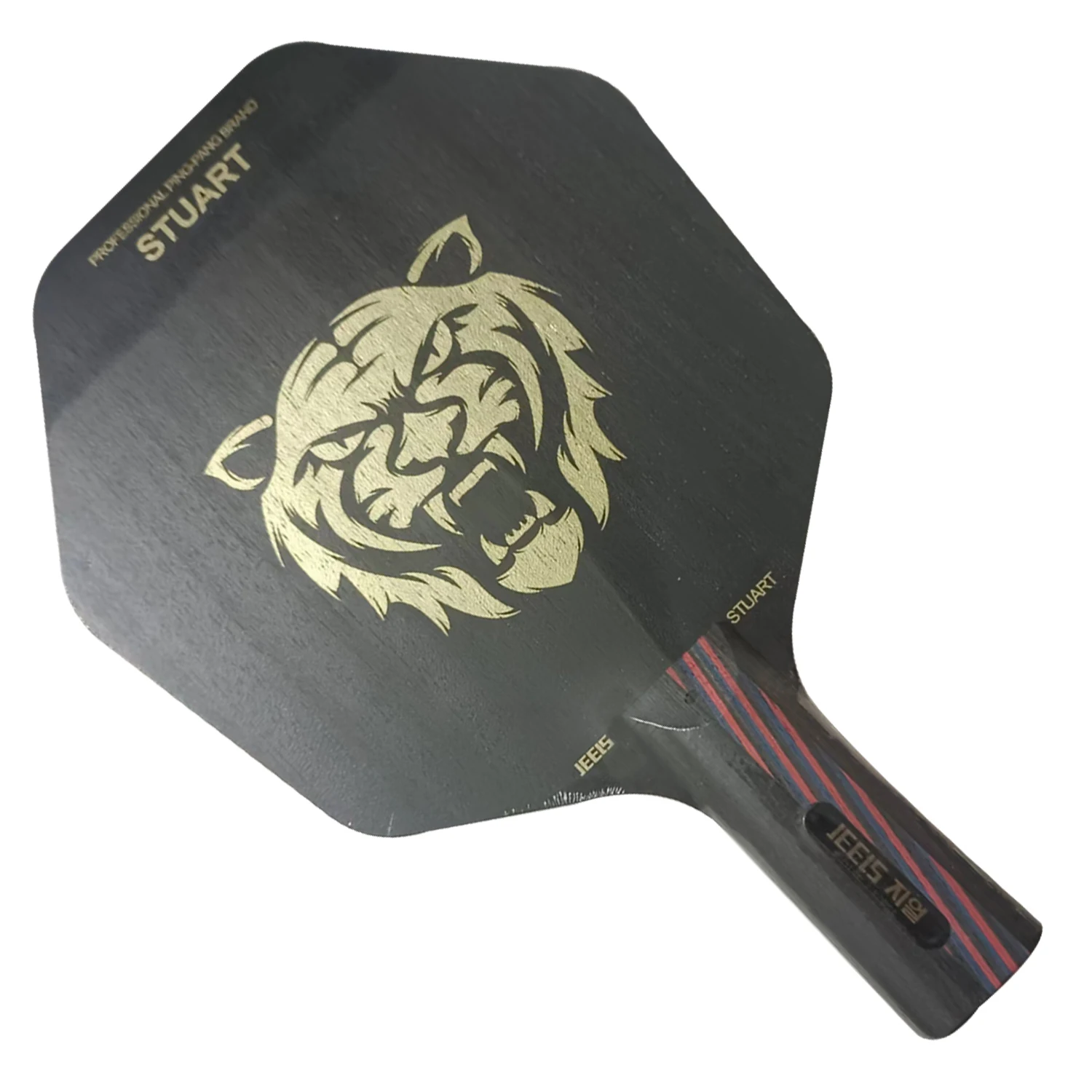 JEELS STUART Hexagon table tennis blade professional pure wood carbon attack pingpong racket