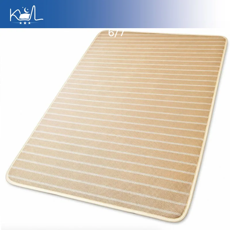 Breathable 3D Air Fiber Cooling Summer Mat, Quick-Dry Foldable Mattress Pad, Machine Washable, for Home Dorm