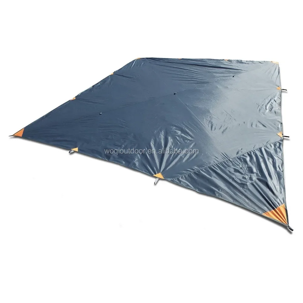 Outdoor Camping Waterproof Nylon Polyester Ripstop Coated PU Rain Fly Hammock Tent Tarp Shelter For Camping