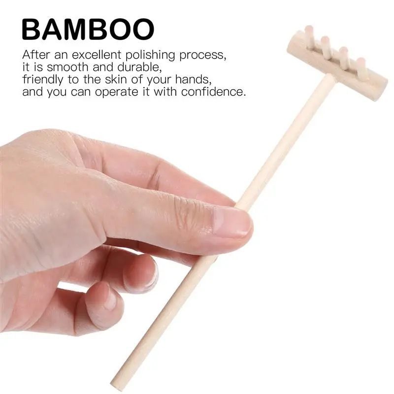 12Pcs/24Pcs Mini Zen Garden Rake Tabletop สวน Sandbox เครื่องมือตกแต่ง Desktop Mini Rake Rake สมาธิ Feng shui Decor
