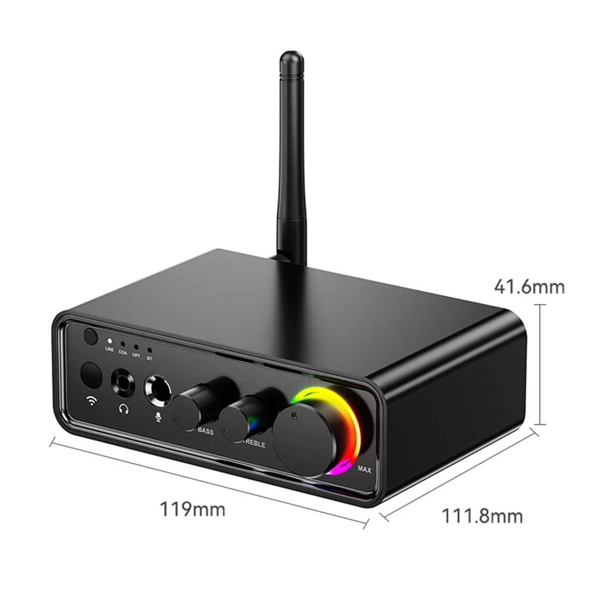 

Y23A Bluetooth 5.3 Audio Receiver Transmitter for Home Stereo TV, HiFi Wireless Bluetooth Low Latency Audio Adapter