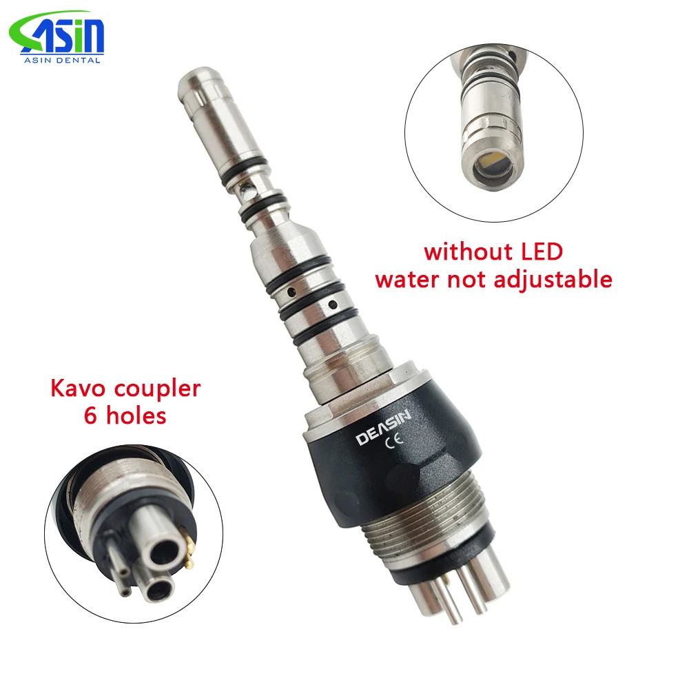 1pcs Dental Quick Coupler Coupling Fit Kavo Fiber Optic Handpiece 4Hole/6Hole Dentistry tools