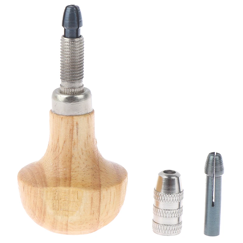 [TL]Jewelers Pin Vise Vice Wooden Handle Twisting Wire Wrapping Drill Kit