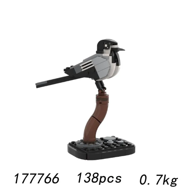 بقعة MOC-173663 الطيور 175635 الطيور 177766 الطيور الجسيمات الصغيرة التجمع اللبنات لعبة تعليمية نموذج طقم هدايا الحلي
