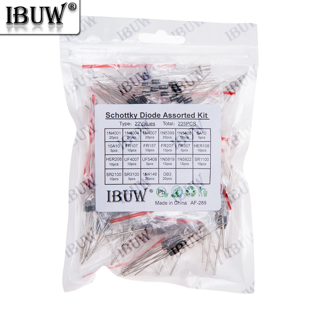 225PCS 22Values Sch…