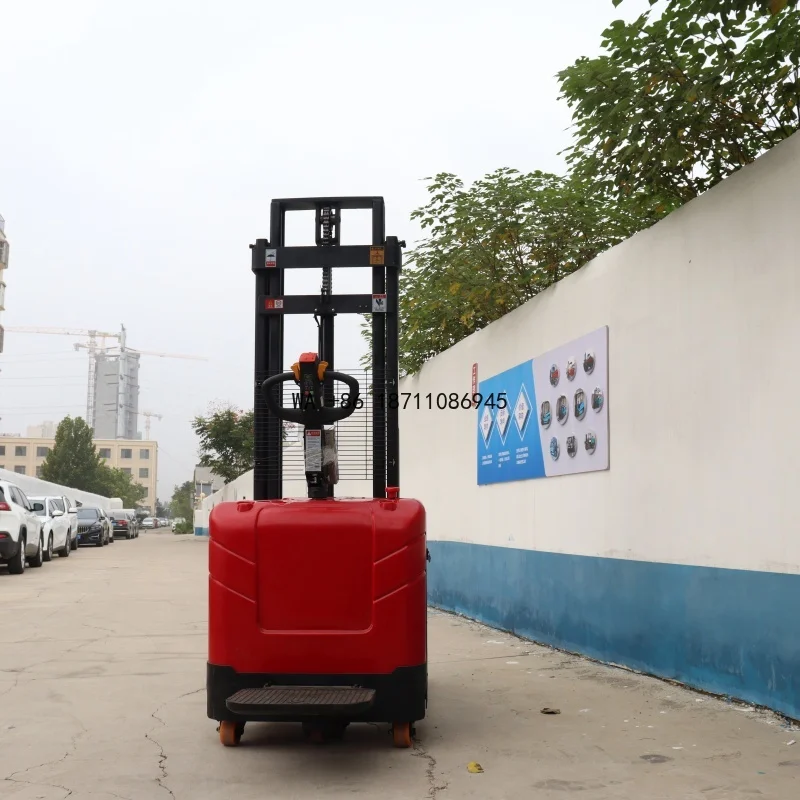 New Electric Stacking Pallet Semi-electric Stacker Self-loading Forklift Manual Pallet Stacker