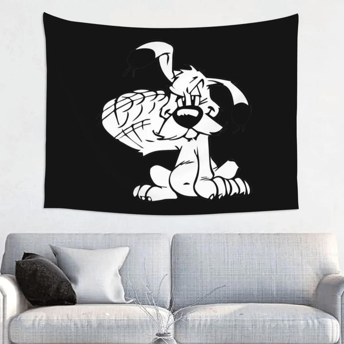 Asterix And Obelix Tapestry Home Decor Custom Hippie Wall Hanging Adventure Manga Getafix Dogmatix Tapestries for Bedroom