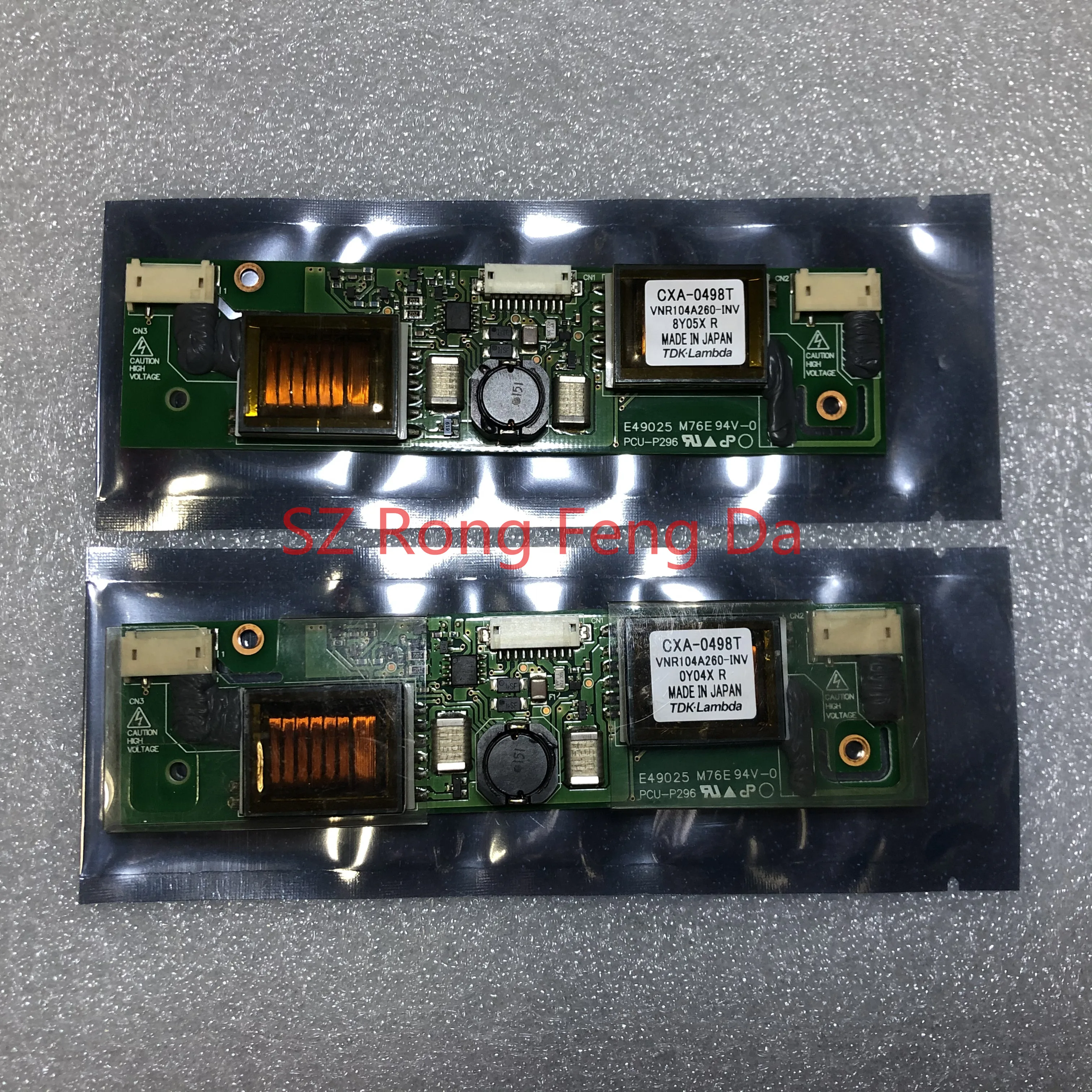 

For CXA-0498T PCU-P296 VNR104A260-INV E49025 M76E 94V-0 VNR10C209-INV Lcd screen high voltage inverter