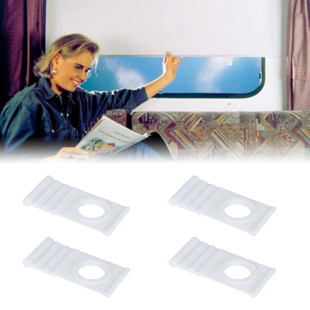 

4PCS RV Window Roller Shutter Pull Tab Plastic For Dometic Seitz Springrollo Motorhome Caravan Camper Van RV Accessories