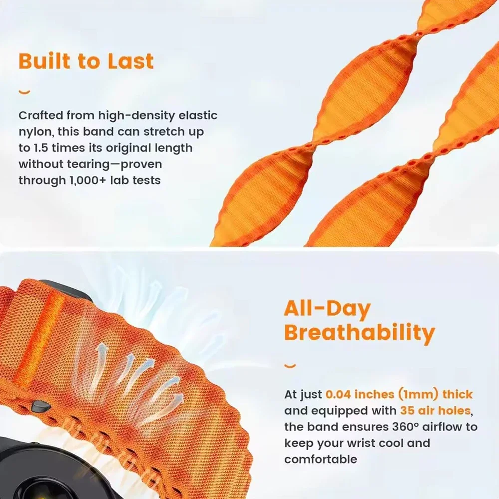 Correa de nailon para reloj Garmin Epix Pro 47mm 51mm/Fenix 8 E 7 7X 6 6X 5X/TACTIX 8/Descent G2 QuickFit 26mm 22mm