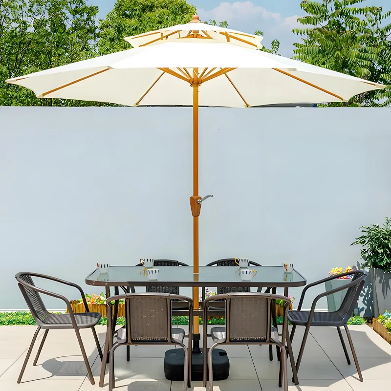 Sunscreen leisure outdoor parasol large stall advertising sun umbrella courtyard central column umbrella balcony outdoor camping